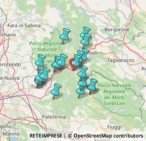 Mappa Viale Italia, 00027 Roviano RM, Italia (11.0915)