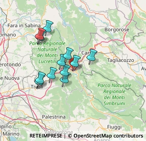 Mappa Viale Italia, 00027 Roviano RM, Italia (11.78)