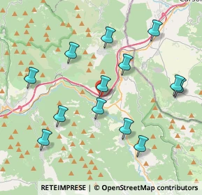 Mappa Viale Italia, 00027 Roviano RM, Italia (4.36615)