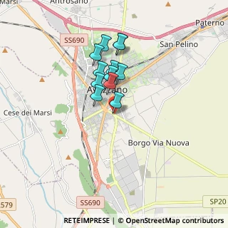 Mappa Piazza Cavour, 67068 Avezzano AQ, Italia (1.385)