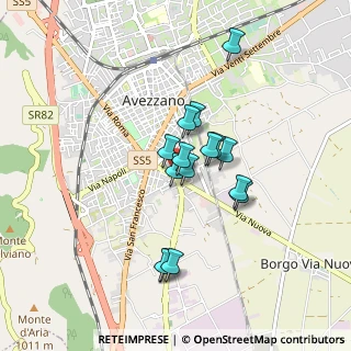 Mappa Piazza Cavour, 67068 Avezzano AQ, Italia (0.70533)