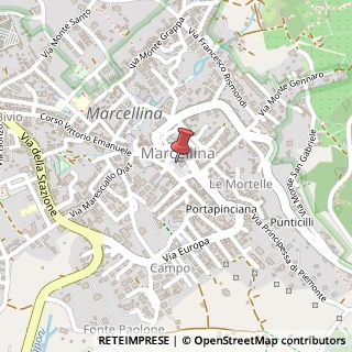 Mappa Via Alcide De Gasperi, 54, 00010 Marcellina, Roma (Lazio)