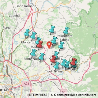 Mappa 00010 Sant'Angelo Romano RM, Italia (7.0345)
