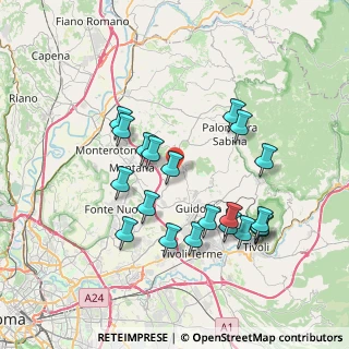 Mappa 00010 Sant'Angelo Romano RM, Italia (7.6555)