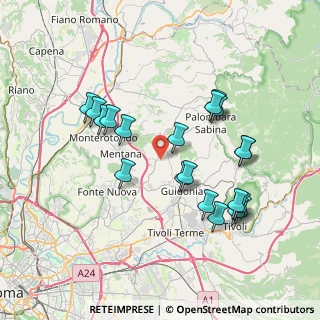Mappa 00010 Sant'Angelo Romano RM, Italia (7.7825)