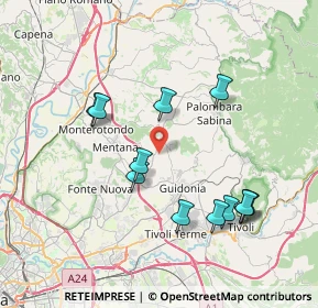 Mappa 00010 Sant'Angelo Romano RM, Italia (8.01167)