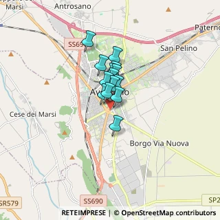 Mappa Via MuzioFebonio, 67051 Avezzano AQ, Italia (0.98286)