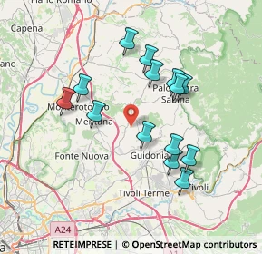 Mappa 00010 Sant'Angelo Romano RM, Italia (7.02214)