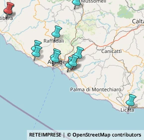 Mappa Via Vittorio de Sica, 92100 Agrigento AG, Italia (20.98462)