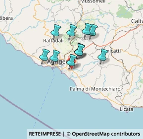 Mappa Via Vittorio de Sica, 92100 Villaggio Mosè AG, Italia (11.02273)