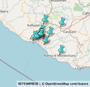 Mappa Via Vittorio de Sica, 92100 Villaggio Mosè AG, Italia (8.595)