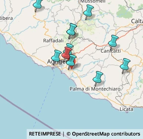 Mappa Via Vittorio de Sica, 92100 Villaggio Mosè AG, Italia (15.39)