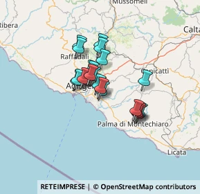 Mappa Via Vittorio de Sica, 92100 Villaggio Mosè AG, Italia (9.9965)