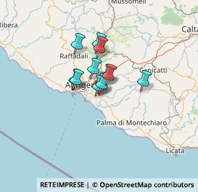 Mappa Via Vittorio de Sica, 92100 Villaggio Mosè AG, Italia (8.61909)