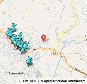 Mappa Via Vittorio de Sica, 92100 Villaggio Mosè AG, Italia (1.4295)