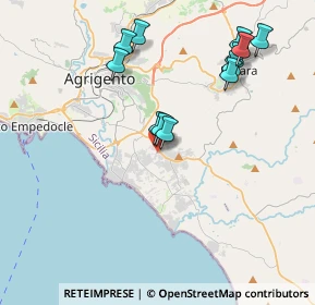 Mappa Via dei Fiumi, 92100 Villaggio Mosè AG, Italia (4.4725)