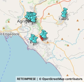 Mappa Via dei Fiumi, 92100 Villaggio Mosè AG, Italia (4.012)