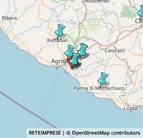 Mappa Via dei Fiumi, 92100 Villaggio Mosè AG, Italia (14.92273)