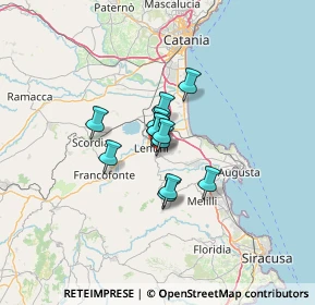 Mappa Carlentini, 96013 Carlentini SR, Italia (7.81333)