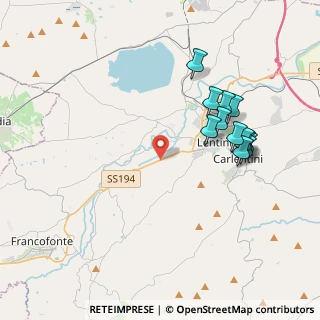 Mappa Strada Statale, 96016 Lentini SR, Italia (4.4025)