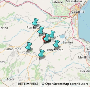 Mappa Via Alcide De Gasperi, 95043 Militello In Val di Catania CT, Italia (8.408)