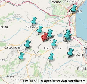 Mappa Via Alcide De Gasperi, 95043 Militello In Val di Catania CT, Italia (16.01105)