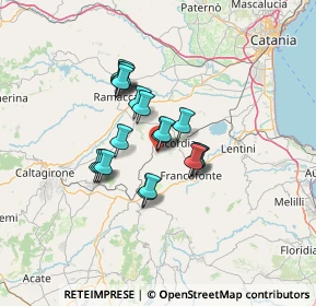 Mappa Via Alcide De Gasperi, 95043 Militello In Val di Catania CT, Italia (10.94211)