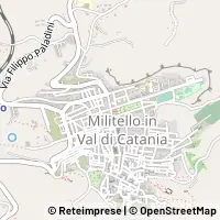 Karta Militello in Val di Catania