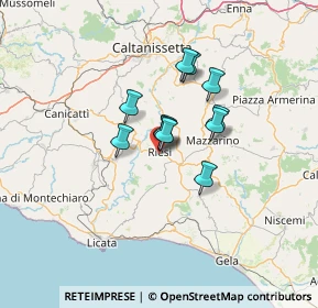 Mappa Via Vespri, 93016 Riesi CL, Italia (9.67727)