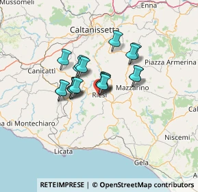 Mappa Via Vespri, 93016 Riesi CL, Italia (9.93684)