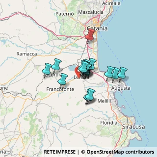 Mappa Via Enna, 96016 Lentini SR, Italia (8.768)