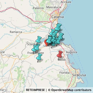 Mappa Via Enna, 96016 Lentini SR, Italia (8.1235)