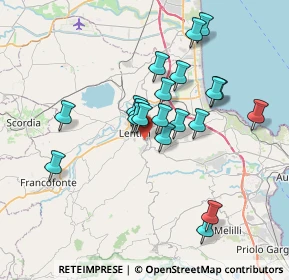 Mappa Via Mercato, 96013 Carlentini SR, Italia (7.2925)