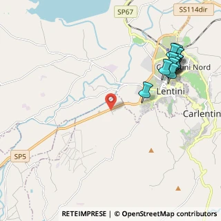Mappa SS  194 Km 18, 96016 Lentini SR, Italia (2.93615)