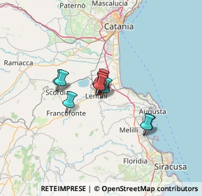 Mappa Via Aurelio Saffi, 96013 Carlentini SR, Italia (8.59364)