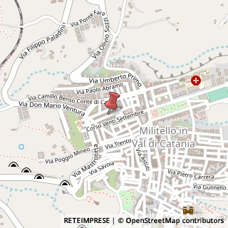 Mappa Via Giuseppe Garibaldi, 79, 95043 Militello in Val di Catania, Catania (Sicilia)