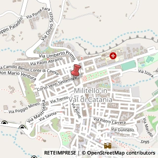 Mappa Via Luigi Capuana, 18, 95043 Militello in Val di Catania, Catania (Sicilia)