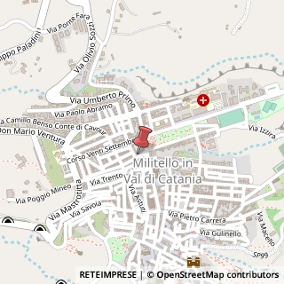 Mappa Via Duca degli Abruzzi, 18-22, 95043 Militello in Val di Catania, Catania (Sicilia)