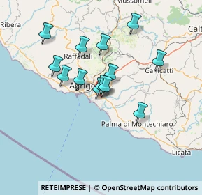 Mappa Via Lucrezio, 92100 Villaggio Mosè AG, Italia (12.87231)