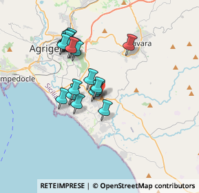 Mappa Via Lucrezio, 92100 Villaggio Mosè AG, Italia (3.466)