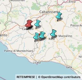 Mappa Contrada San Vito, 92029 Ravanusa AG, Italia (11.1785)