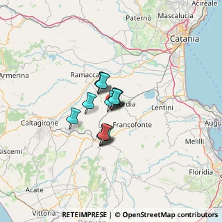 Mappa Via Principe Branciforte, 95043 Militello In Val di Catania CT, Italia (7.75231)