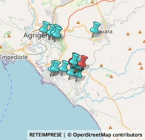 Mappa Via dei Venti, 92100 Agrigento AG, Italia (2.328)