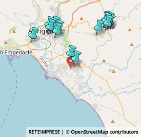 Mappa Via Salso, 92100 Villaggio Mosè AG, Italia (4.988)