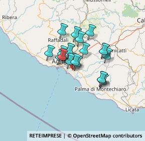 Mappa Via Salso, 92100 Villaggio Mosè AG, Italia (10.456)