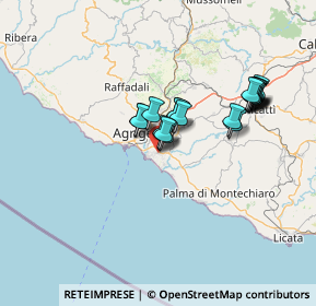 Mappa Via Salso, 92100 Villaggio Mosè AG, Italia (13.338)