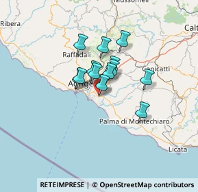 Mappa Via degli Eucalipti, 92100 Agrigento AG, Italia (9.62846)