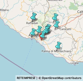 Mappa Via degli Eucalipti, 92100 Agrigento AG, Italia (10.06333)