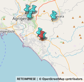 Mappa Vicolo Jean Houel, 92100 Agrigento AG, Italia (3.90833)