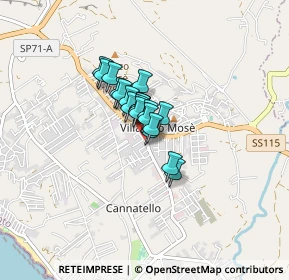 Mappa Via Lombardia, 92100 Villaggio Mosé AG, Italia (0.4615)